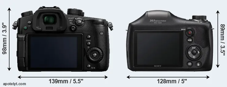 Comparison GH5 or H300 rear