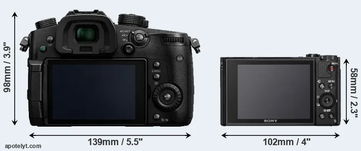 Comparison GH5 or HX95 rear