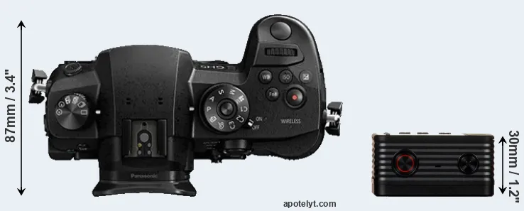 Compare GH5 versus RX0 top