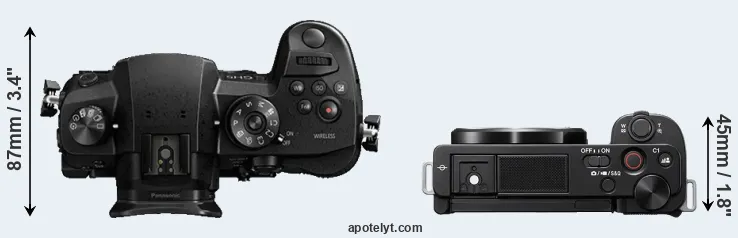 Compare GH5 versus ZV-E10 top