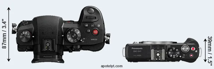 Compare GH5s versus GX1 top
