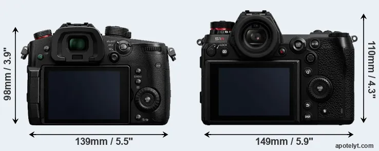 Comparison GH5s or S1R rear