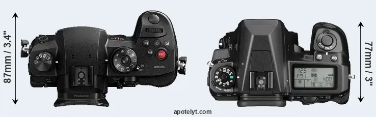 Compare GH5s versus K-3 II top