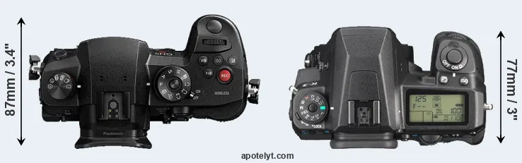 Compare GH5s versus K-3 top