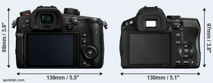 Comparison GH5s or K-30 rear