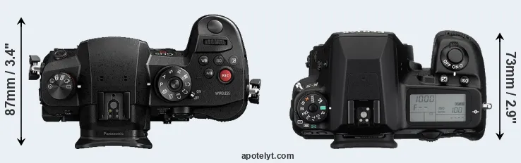 Compare GH5s versus K-5 top
