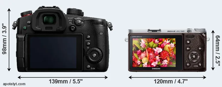 Comparison GH5s or NX500 rear