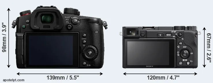 Comparison GH5s or A6400 rear