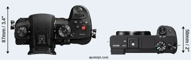 Compare GH5s versus A6400 top