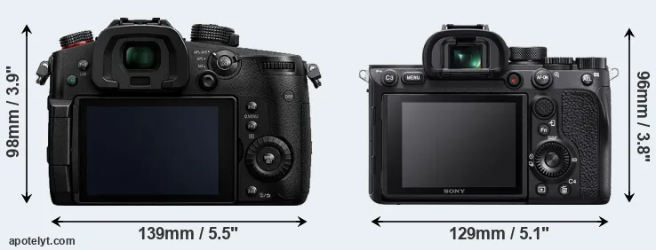 Comparison GH5s or A7R IV rear