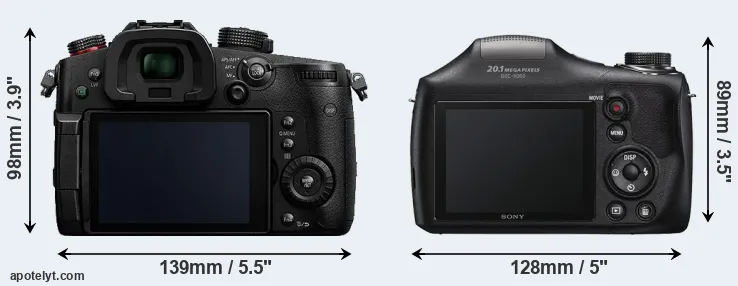 Comparison GH5s or H300 rear