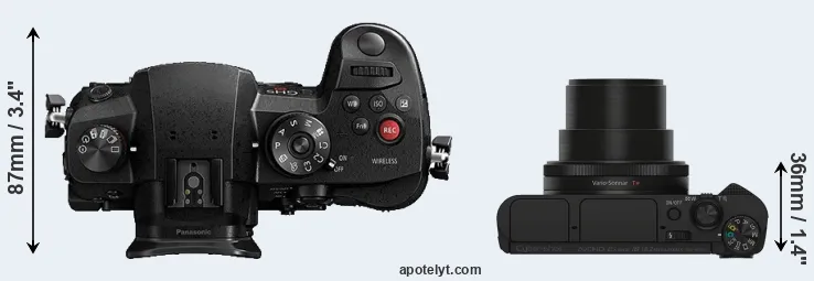 Compare GH5s versus HX90V top