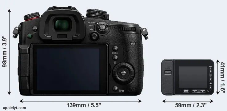 Comparison GH5s or RX0 II rear