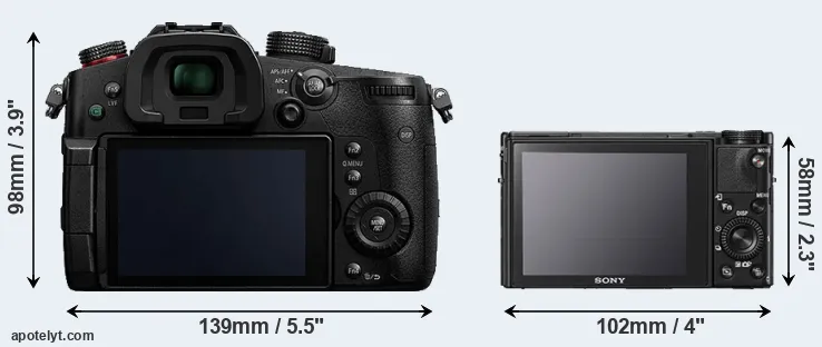 Comparison GH5s or RX100 V rear