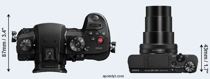 Compare GH5s versus RX100 VI top