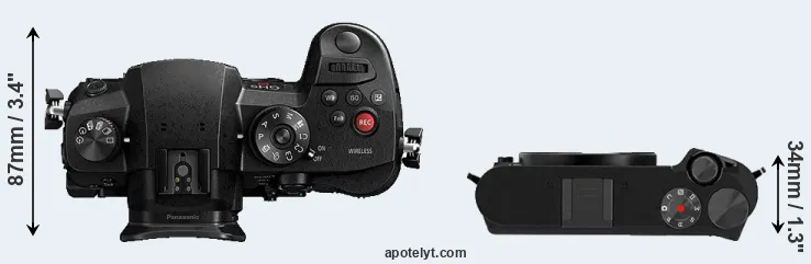 Compare GH5s versus M1 top