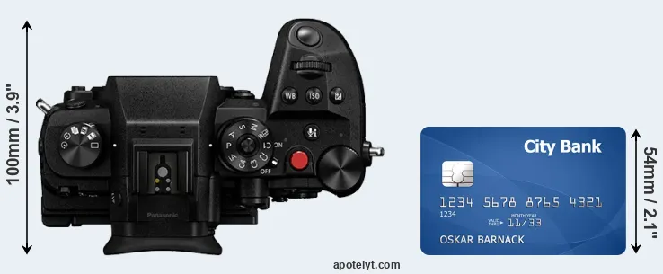 GH6 versus credit card top view