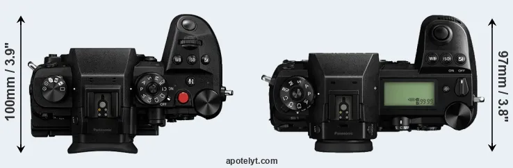 Compare GH6 versus S1 top