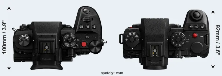 Compare GH6 versus S1R II top