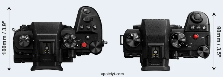 Compare GH6 versus S5 II top