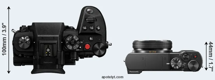 Compare GH6 versus TZ100 top