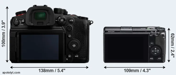 Comparison GH6 or GR IIIx rear