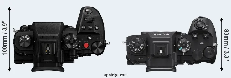 Compare GH6 versus A1 II top