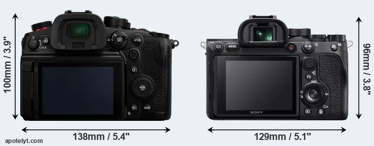 Comparison GH6 or A7R IV rear
