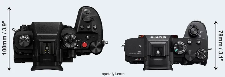 Compare GH6 versus A7R IV top