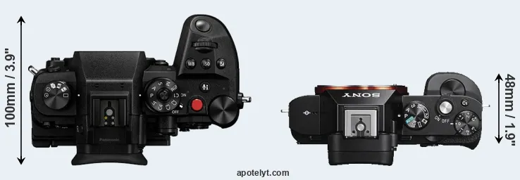 Compare GH6 versus A7S top