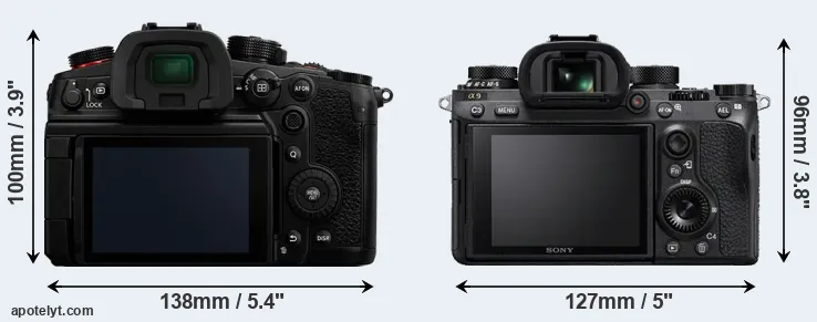 Comparison GH6 or A9 rear