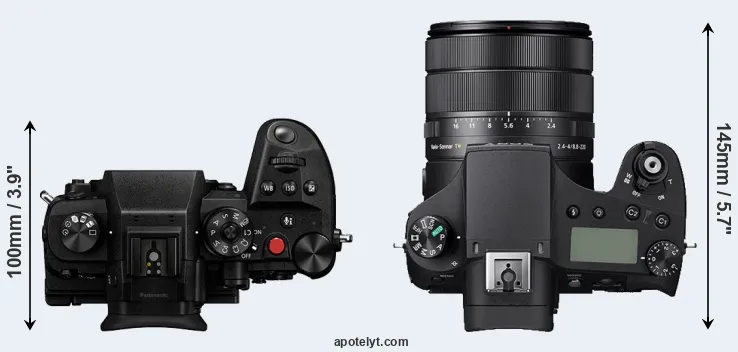 Compare GH6 versus RX10 IV top