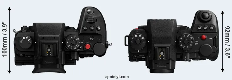 Compare GH7 versus S1 II top