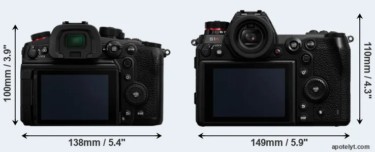 Comparison GH7 or S1R rear