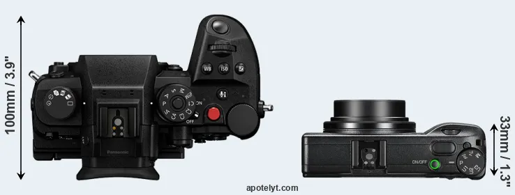 Compare GH7 versus GR III top