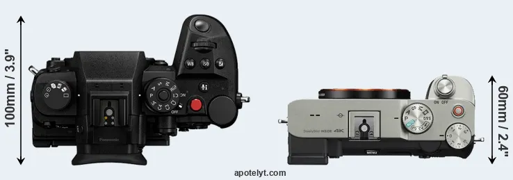 Compare GH7 versus A7C top
