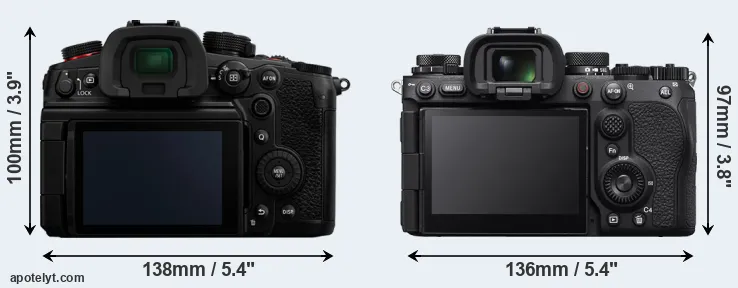 Comparison GH7 or A9 III rear