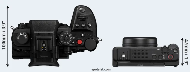 Compare GH7 versus ZV-1 II top