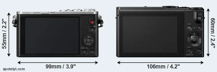 Comparison GM1 or LX15 rear
