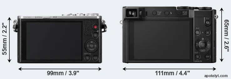 Comparison GM1 or ZS100 rear