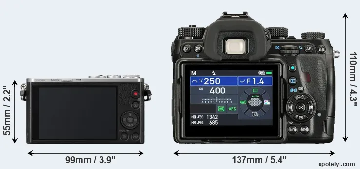 Comparison GM1 or K-1 II rear