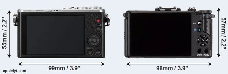 Comparison GM1 or Pentax Q rear