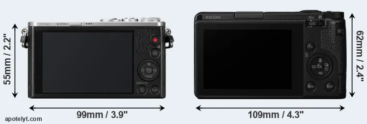 Comparison GM1 or GR III rear
