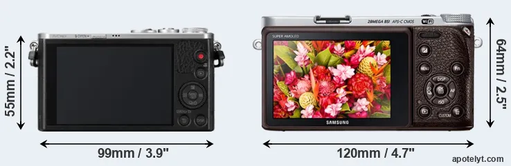 Comparison GM1 or NX500 rear