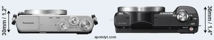 Compare GM1 versus A5000 top