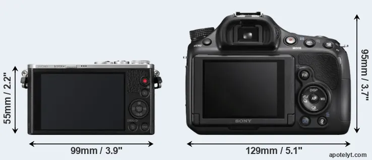 Comparison GM1 or A58 rear
