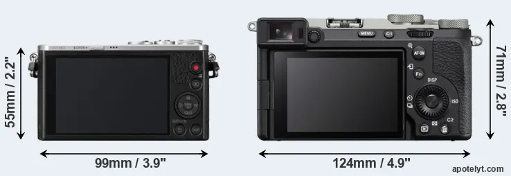 Comparison GM1 or A7C II rear