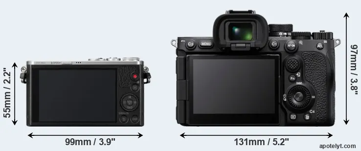 Comparison GM1 or A7R V rear