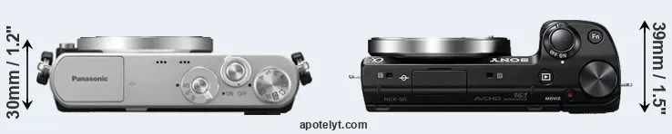 Compare GM1 versus NEX-5R top