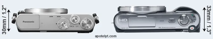 Compare GM1 versus NEX-C3 top